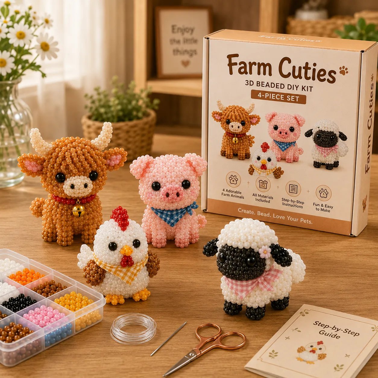 💸Riduzione di prezzo a tempo limitato🐦Il tuo nuovo hobby preferito è arrivato! -- Kit fai da te per creare piccoli animali 3D con perline