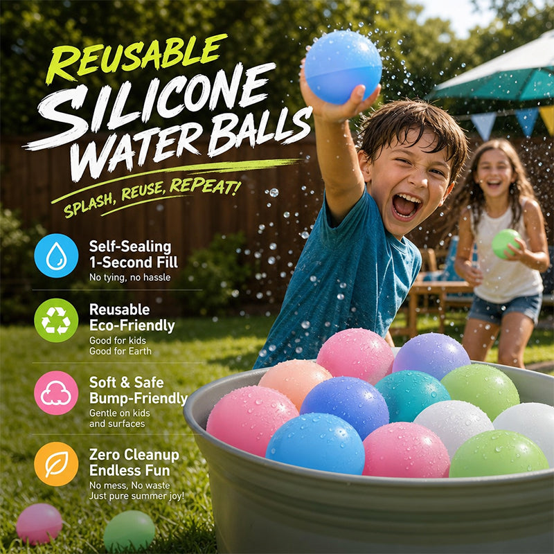 💦Immergi, lancia, ripeti🎈 Reusable Self-Sealing Water Balloons