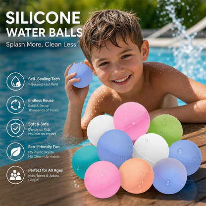 💦Immergi, lancia, ripeti🎈 Reusable Self-Sealing Water Balloons