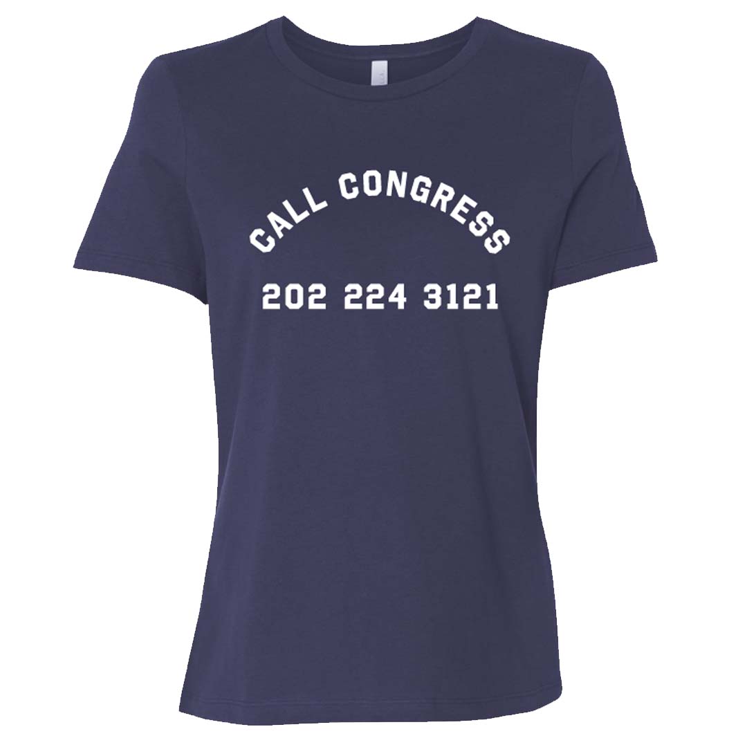 Fitted Call Congress T-Shirt Navy
