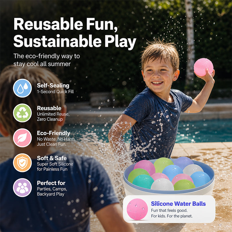 💦Immergi, lancia, ripeti🎈 Reusable Self-Sealing Water Balloons