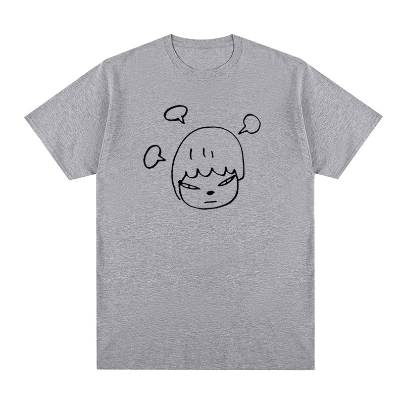 Unisex Short Sleeve Yoshitomo Nara Print T-shirts