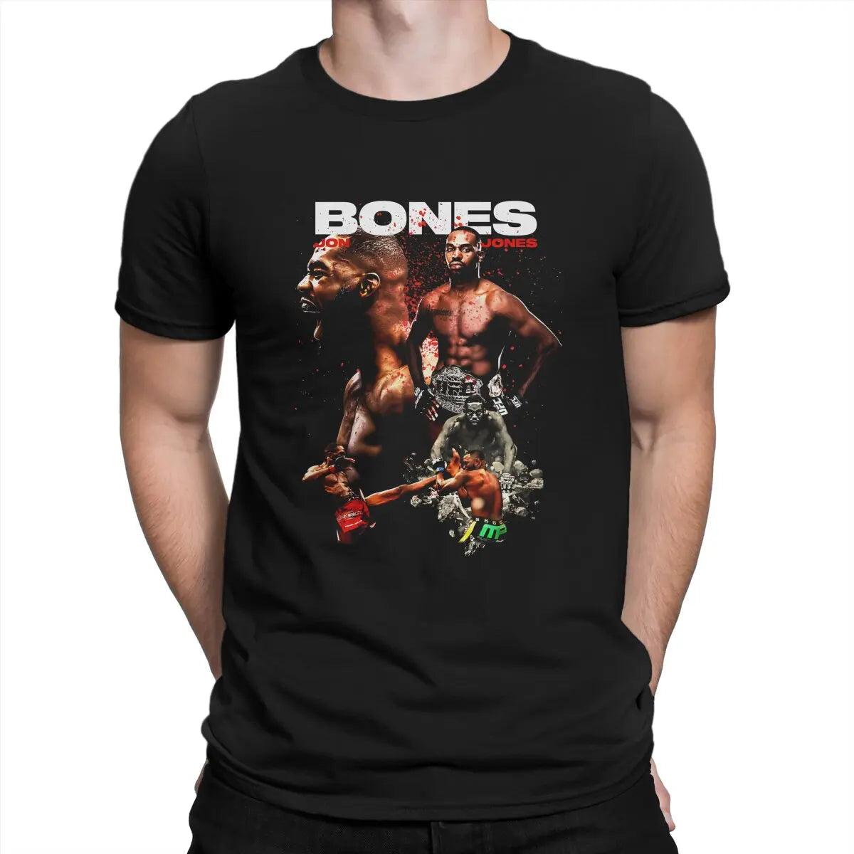 UFC Jon Jones T Shirt - Bones 100% Cotton
