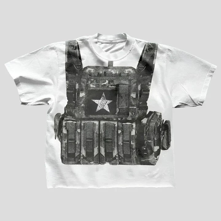 Oversized Graphic T Shirts - Sharpshooter Print