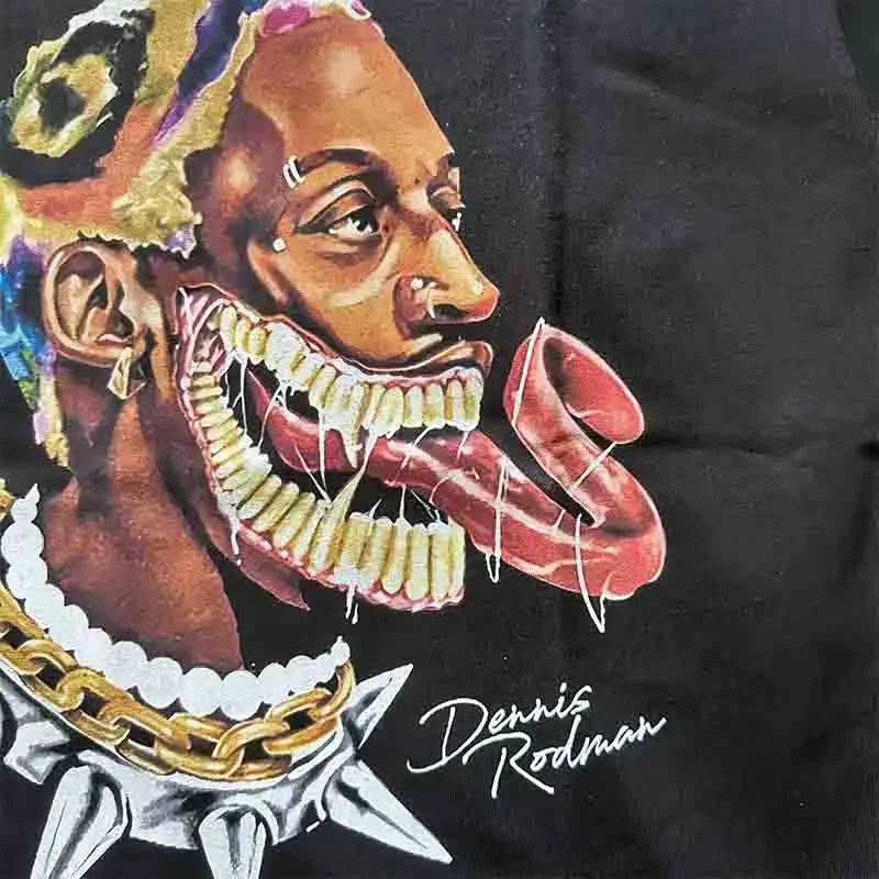 Men's Oversize Hip-Hop Retro T-Shirt Dennis Rodman Edition