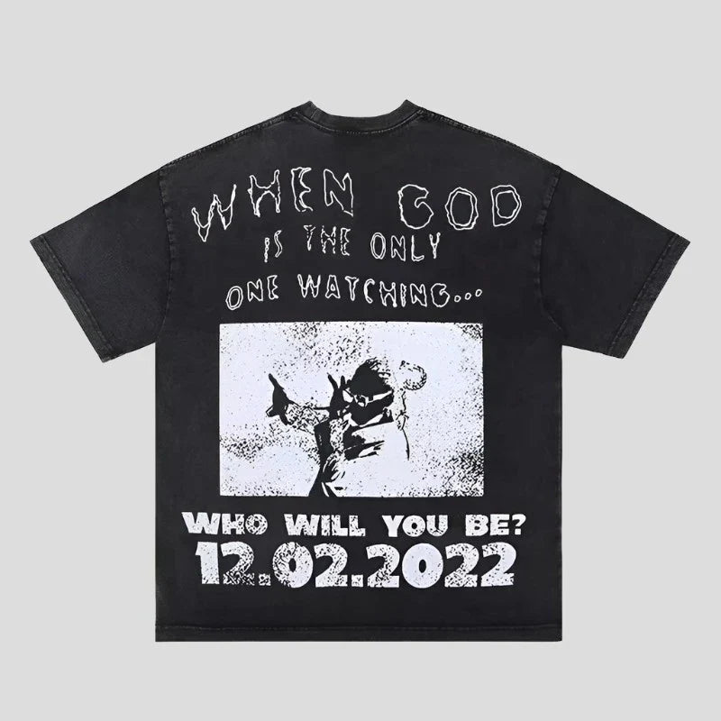 Heroes and Villains T Shirt Hip-Hop Album Print Tee