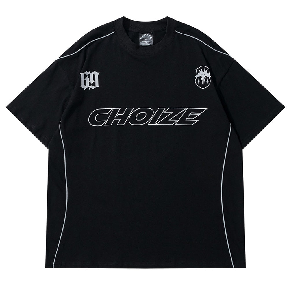 Short Sleeve Choize Print Cotton T-Shirts for Men