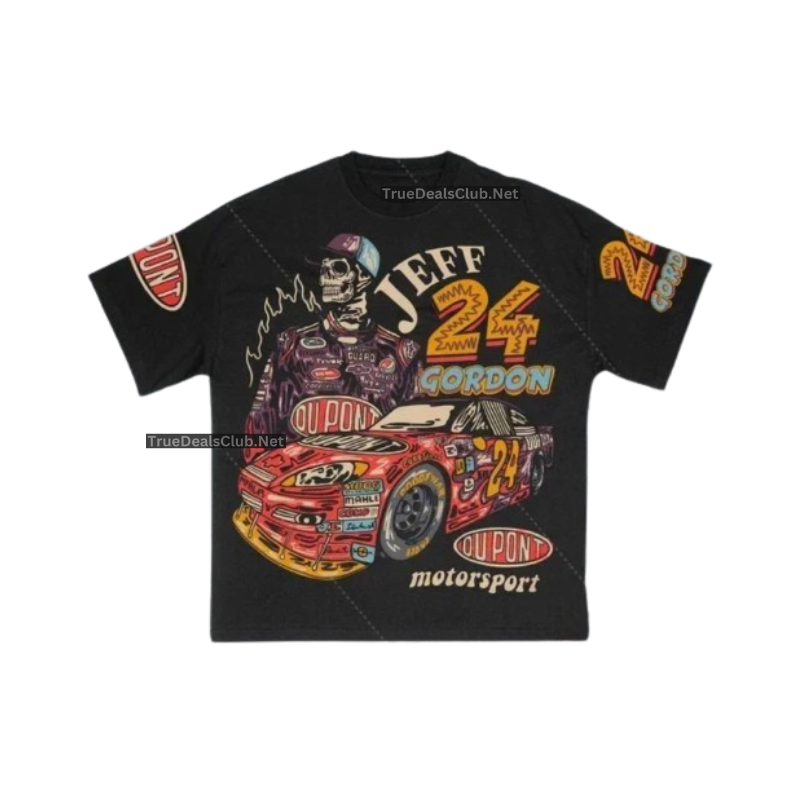 Retro Eye Letter Print Unisex Cotton Graphic Tees - Y2K Style