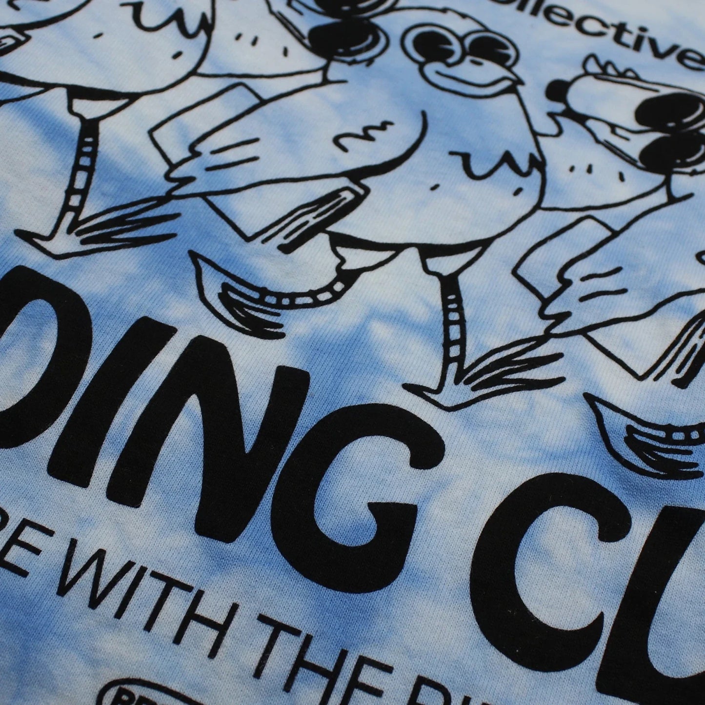Premium Cotton Tie Dye T-Shirt - Birding Club Graphic Tee - Outdoor Nature & Vintage Style