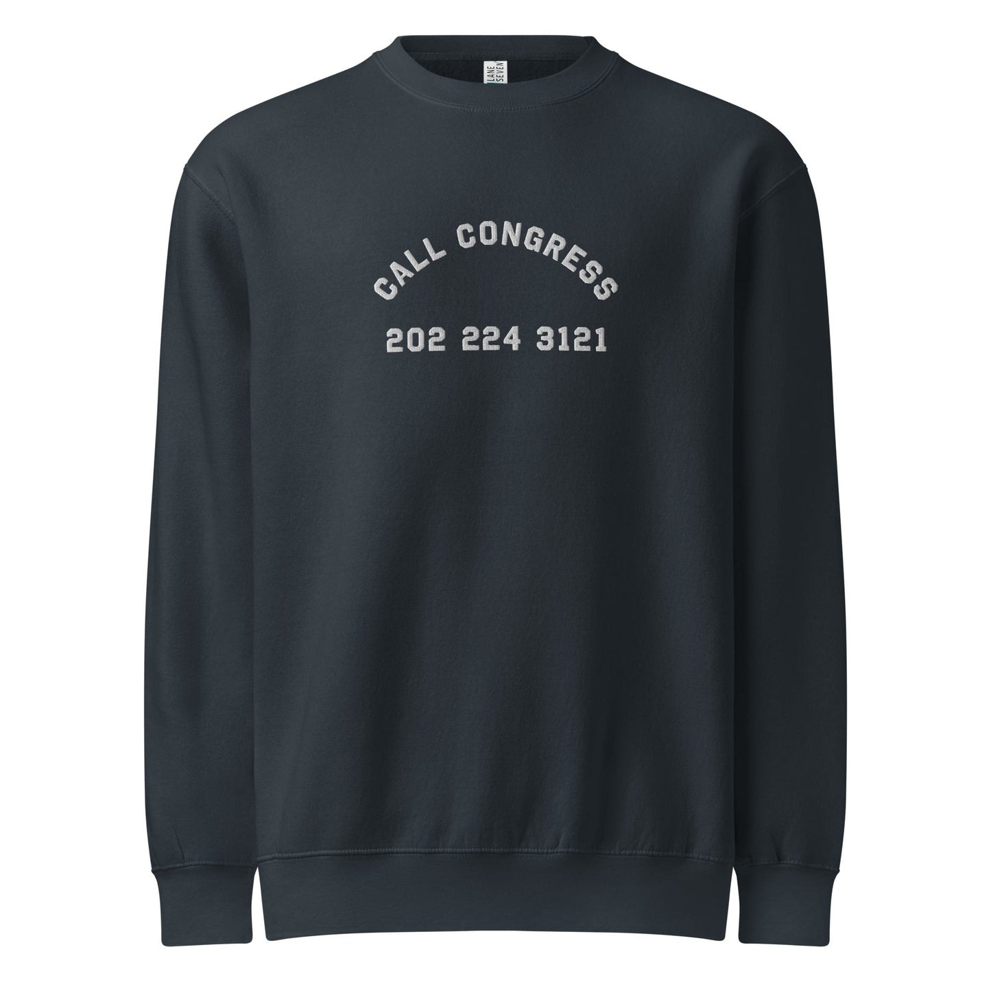 Call Congress Embroidered Crewneck