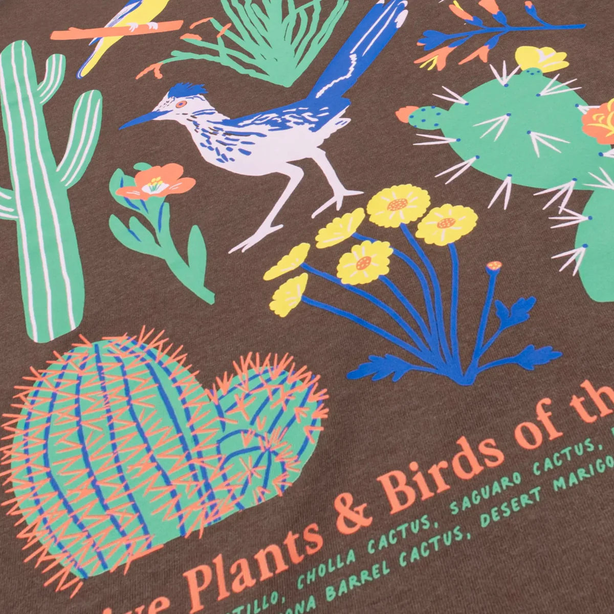 Cotton Graphic T-Shirt - Southwestern Natives Tee - Desert Nature Southwest Style